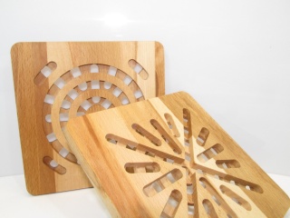 Podstawka Pod Gorący Garnek Drewniane Dwustronna Zabezpieczająca Blat