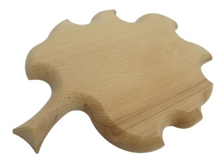 Drewniany Talerz W Kształcie Liścia Ozdobny Dekoracyjny Niecka