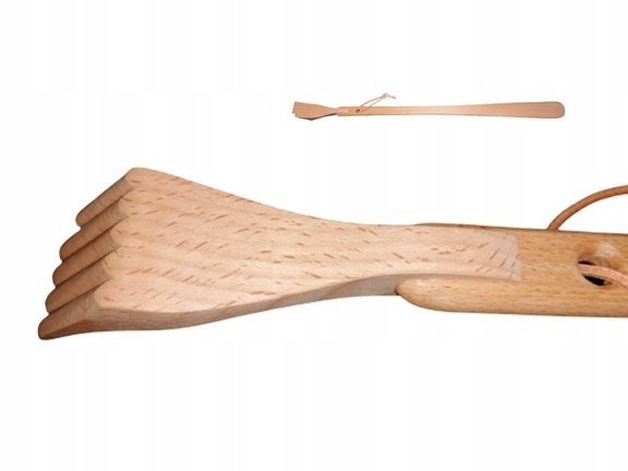 DRAPACZKA do PLECÓW masażer drewniany łyżka do butów