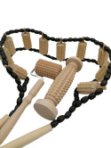 Masażer drewniany zestaw masażerów roller receptor