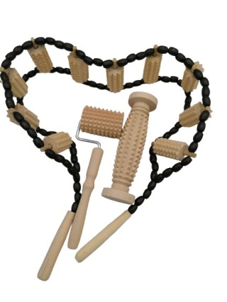 Masażer Drewniany Zestaw Do Masażu Pleców Ud Dłoni Pośladków