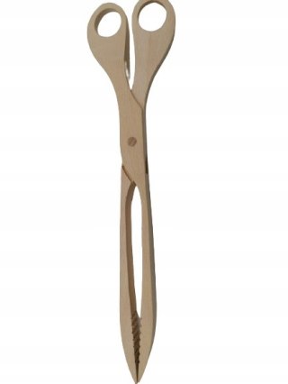 Szczypce kuchenne nożyczki do grilla DREWNIANE PL