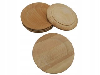 Talerz Drewniany Bukowy Talerzyk Okrągła Taca Do Serwowania Eko 20