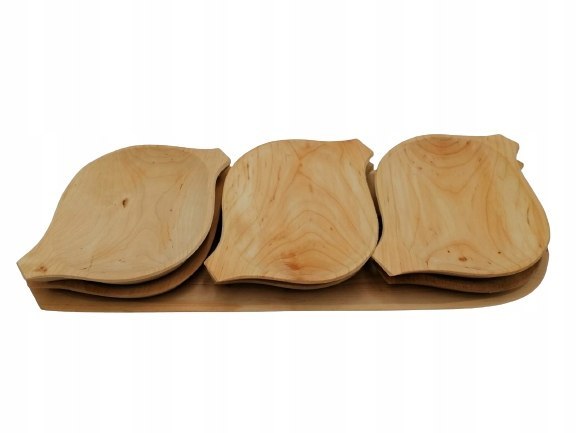 Koryto talerze drewniane taca niecka komplet grill
