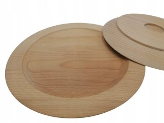Talerz Drewniany Bukowy Ciężki Solidnu 25cm