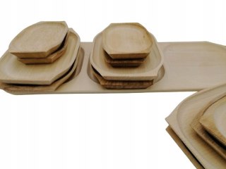 Drewniane Talerze Duży Zestaw Biesiadny Na Grilla