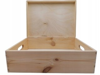Skrzynka Drewniana Zamykana Pudełko Decoupage