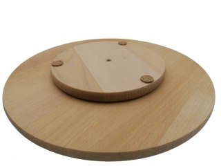 Drewniana Obrotowa Deska Do Serwowania – Buk, 33 cm, Zestaw z Miseczką i Łyżeczką