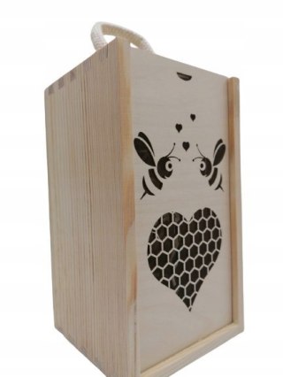 Pudełko Drewniane Na Miód Konfitury Prezent Pudełko Prezentowe