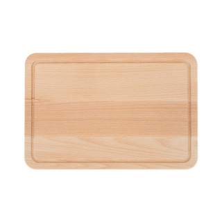 Mała Drewniana Deska do Krojenia z Rowkiem – Buk, 30x20 cm, Polski Producent
