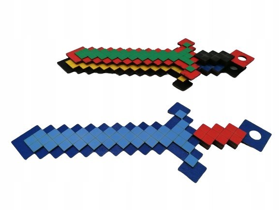 Miecz Minecraft Diamentowy Drewniany Duży Zabawka