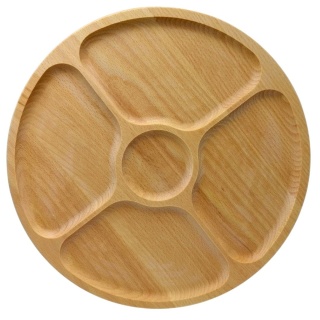 Deska Do Serwowania Przekąsek Drewniana Taca Obrotowa Okrągła