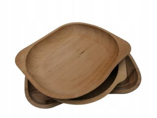 Drewniana Taca Do Serwowania - Buk, 23x19,5 cm, Tacka Ekologiczna i Stylowa