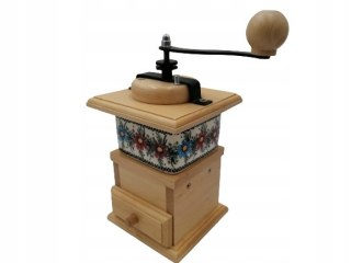 Drewniany Młynek Do Kawy Ceramika Bolesławiec Eko