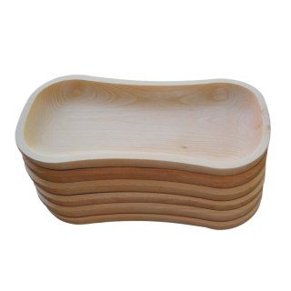 Zestaw Talerzy Drewnianych Biesiadnych Korytka Drewniane 6szt