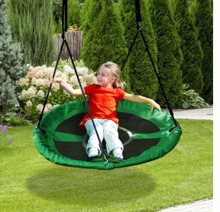 BUJAK OGRODOWY ZIELONA HUŚTAWKA WISZĄCA KOKON