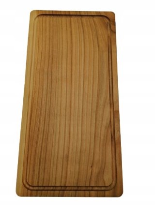 Drewniana Deska do Krojenia z Czereśni – 48x24 cm, Wyfrezowane Zagłębienia