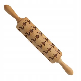 Wałek Do Ciastek Ciasta Wzory Renifery Choinki Świąteczne Duże Wałki