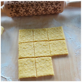 Wałek Świąteczny Wzór Gwiazdki Drewniane Wałki Do Ciasteczek Pierników