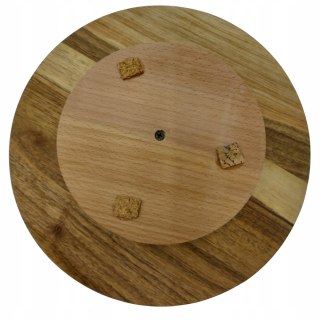 Deska Obrotowa z Drewna Orzechowego – Naturalna Patera na Przekąski i Pizze