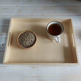 Taca Drewniana Do Serwowania Kelnerska Tacka Surowa Decoupage