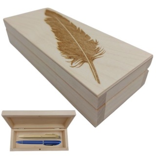 Drewniane Etui Piórnik Na Długopisy Pudełko