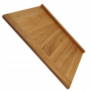 Duża Drewniana Deska do Krojenia, Stolnica z Blokadą – 50x35 cm, Czereśnia