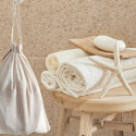 Masażer drewniany zestaw masażerów do domowego spa w woreczku lnianym