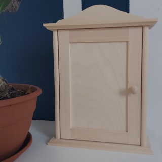 Szafka Na Klucze Do Przedpokoju Drewniana Wisząca Skrzynka Surowa