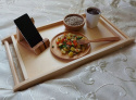 Stolik Śniadaniowy Do Łóżka Dla Chorego Drewniana Taca z Nóżkami