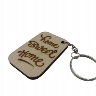 Breloczek Do Kluczy Drewniany Brelok Sweet Home