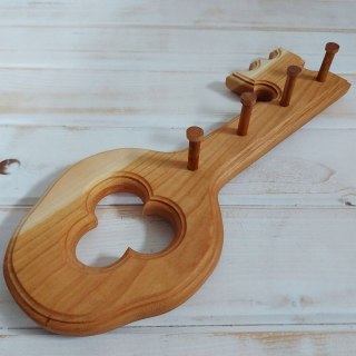 Wieszak Na Klucze w Kształcie Klucza Drewno Czereśniowe