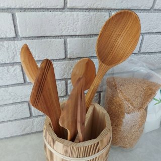 Drewniana Łyżka Warzecha Czereśniowa Duża 36 cm