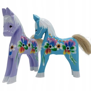 Konik Drewniany Drewniana Figurka Dekoracja Koń