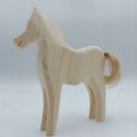 Konik Rzeźbiony Do Malowania Figurka Koń Drewniany