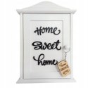 Szafka Na Klucze Do Przedpokoju Drewniana Dekoracja Home Sweet Home Schowek Kluczy