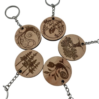 Brelok Drewniany Do Kluczy Zawieszka Do Plecak Zestaw 5szt Breloczków