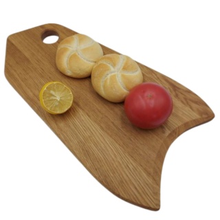 Dębowa Deska do Krojenia i Serwowania z Oczkiem – 48 cm, Polski Producent