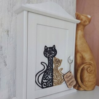 Dekory Ze Sklejki Dekoracje Drewniane Ozdoby Do Przyklejenia Koty Ażurowe