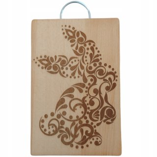 Deska Do Krojenia z Wygrawerowanym Motywem Wielkanocnym Na Prezent Upominek