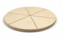 Deska Do Pizzy Drewniany Talerz Pod Pizzę z Rowkami Do Krojenia 35 cm