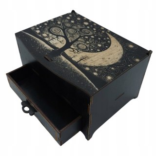 Małe Pudełeczko Na Drobiazgi Drewniana Szkatułka Uroczy Prezent Dla Niej