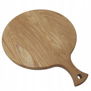 Okrągła Drewniana Deska do Krojenia i Serwowania – Dąb, 30 cm, Polski Producent