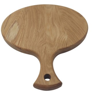 Okrągła Drewniana Deska do Krojenia i Serwowania – Dąb, 30 cm, Polski Producent