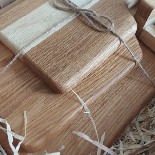 Prezent Na Parapetówkę Dla Mamy Eleganckie Deski Dębowe w Stojaku z Olejem