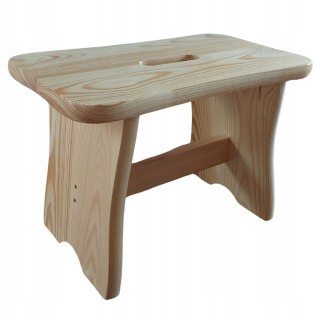 Taboret Niski Stołek Sosnowy Niskie Krzesełko Drewniany Podnóżek Kuchenny