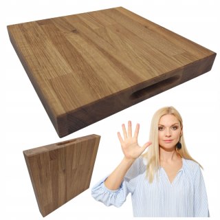 Deska Do Krojenia Blok Dębowy Do Ubijania Solidna Deska Kwadrat 30x30x4