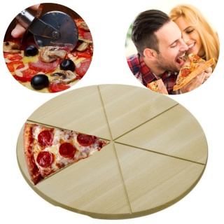 Deska Drewniana do Pizzy – Średnica 35 cm | Drewno Bukowe | Wyprodukowano w Polsce
