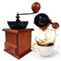 Drewniany Młynek Do Kawy Tradycyjny Mlynek Ręczny Do Mielenia Ziaren
