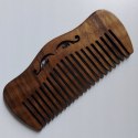 Grzebień Do Wąsów Brody Drewniany Do Rozczesywania Włosów Antystatyczny Eko